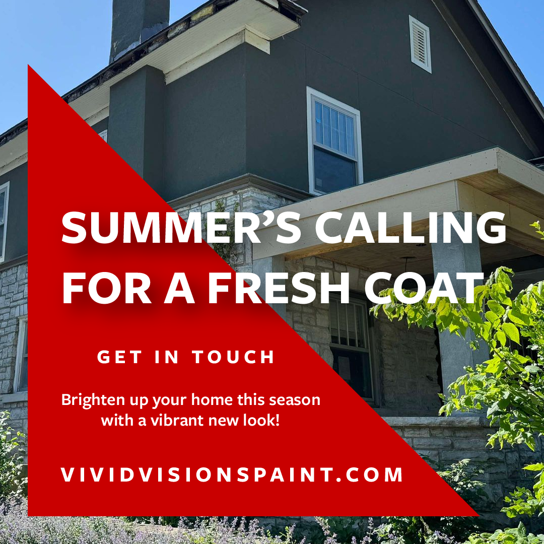 Freshly painted interior accent wall